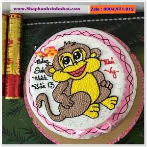 Bánh Sinh Nhật Con Khỉ Tuổi Thân - T16